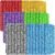 40 Pack Microfiber Cleaning Pads Machine Washable Replacement Head for Wet/Dry Mops Flat Reusable Household Replacement Mop Pad for Hardwood Floor Cleaning Scrubbing Fit Most Mops (Multicolor)