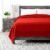 Poyet Motte Rivoli Solid 400GSM 100-Percent Virgin Wool Blanket, Machine Washable, Full/Queen Size, Red